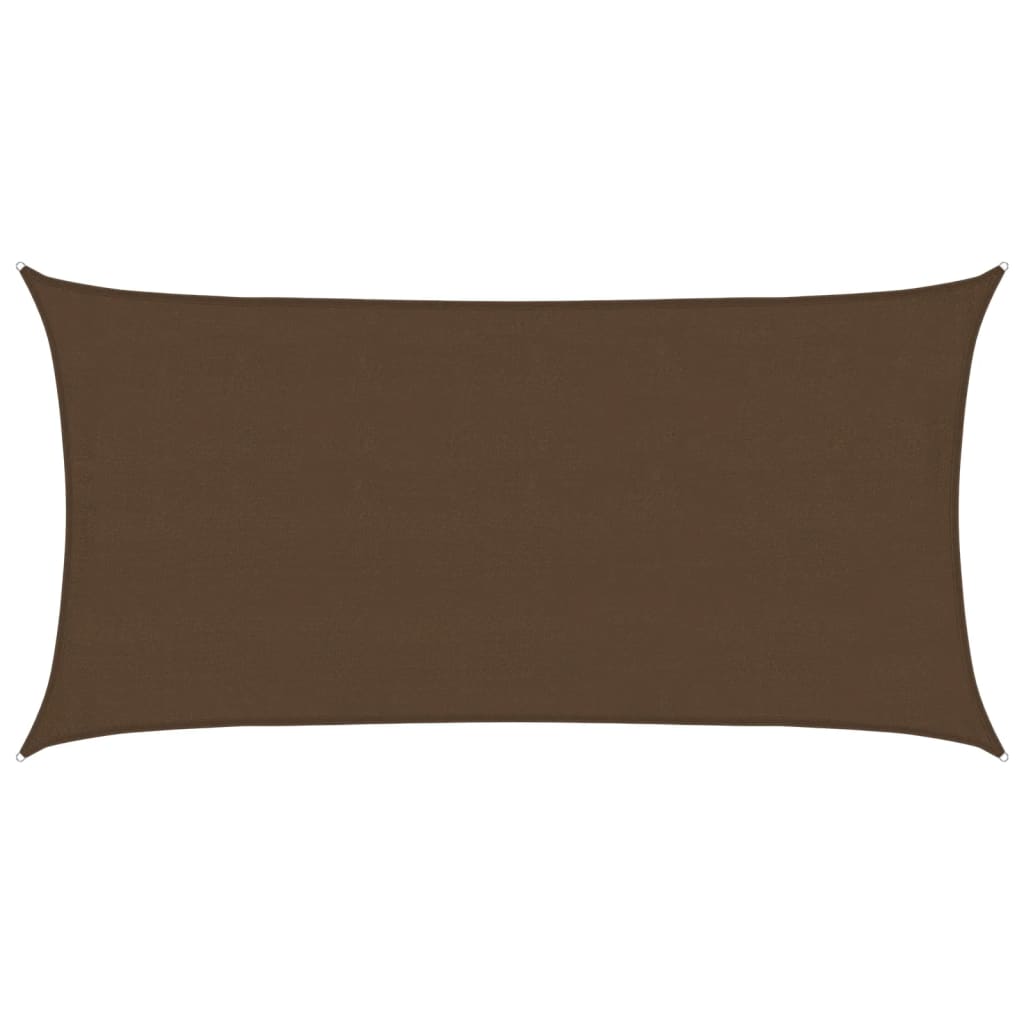 vidaXL Pânză parasolar, maro, 4x7 m, HDPE, 160 g/m²