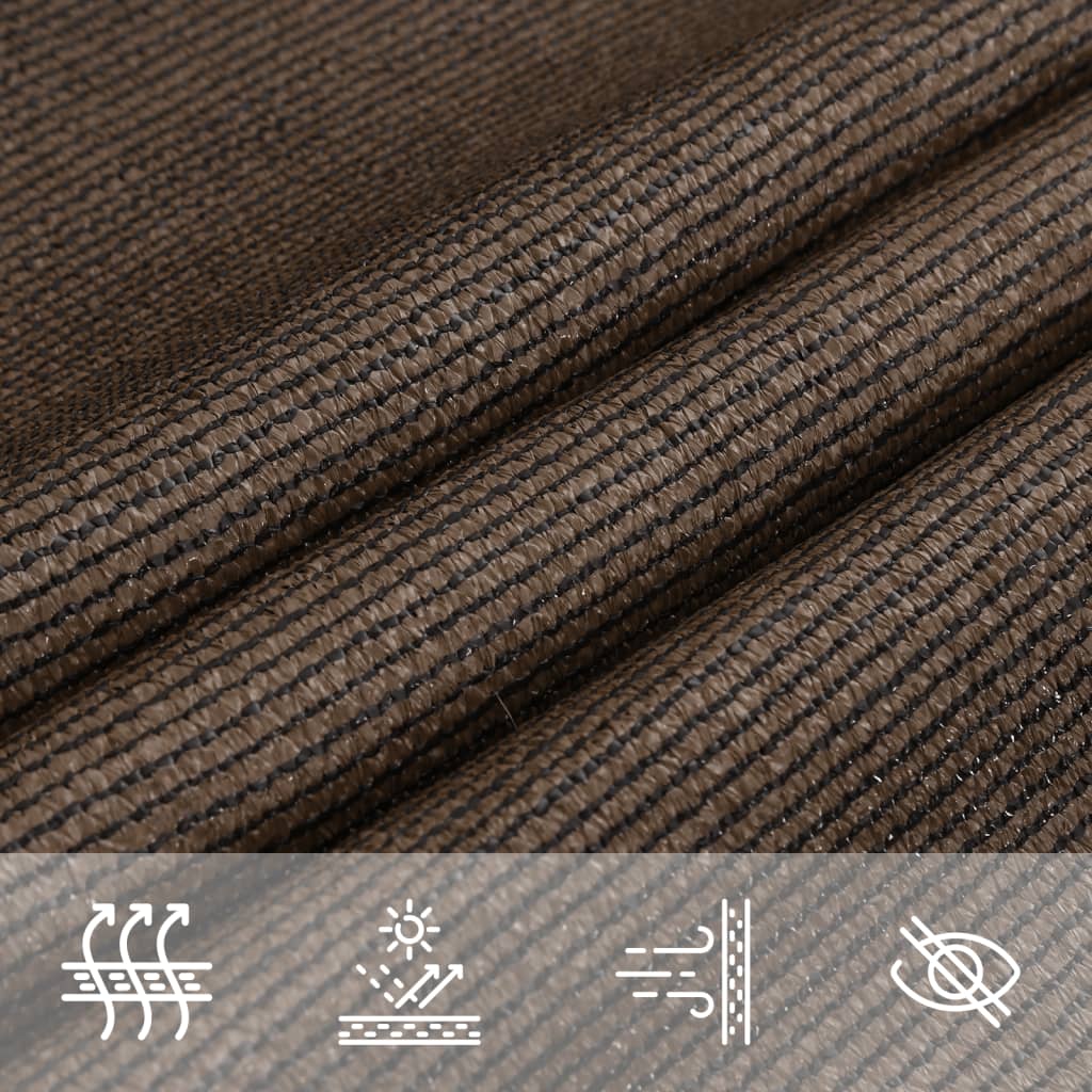 vidaXL Parasolar, maro, 2,5x2,5x3,5 m, HDPE, 160 g/m² vidaXL Parasolar, maro, 2,5x2,5x3,5 m, HDPE, 160 g/m²