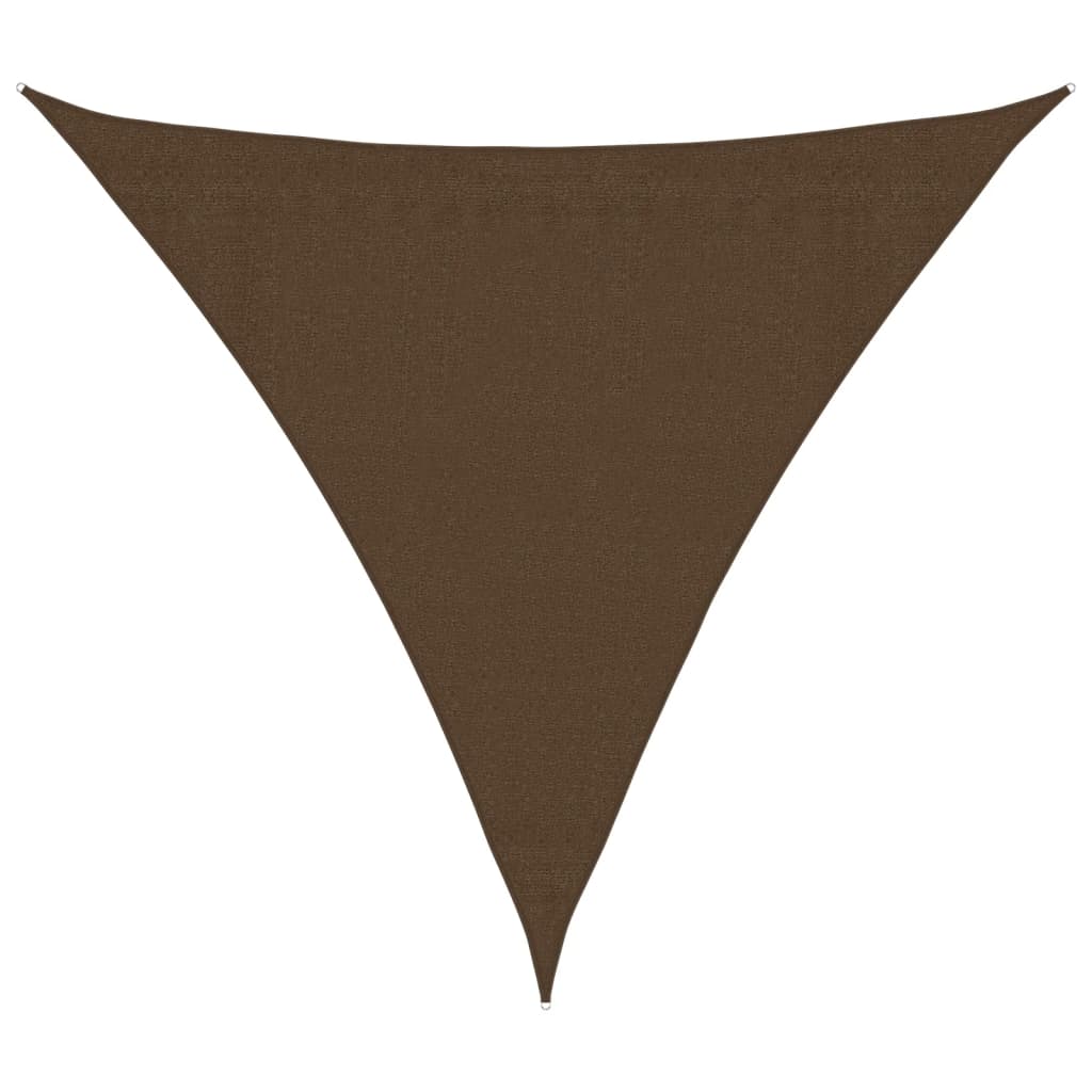 vidaXL Pânză parasolar, maro, 3,6x3,6x3,6 m, HDPE, 160 g/m² vidaXL Pânză parasolar, maro, 3,6x3,6x3,6 m, HDPE, 160 g/m²