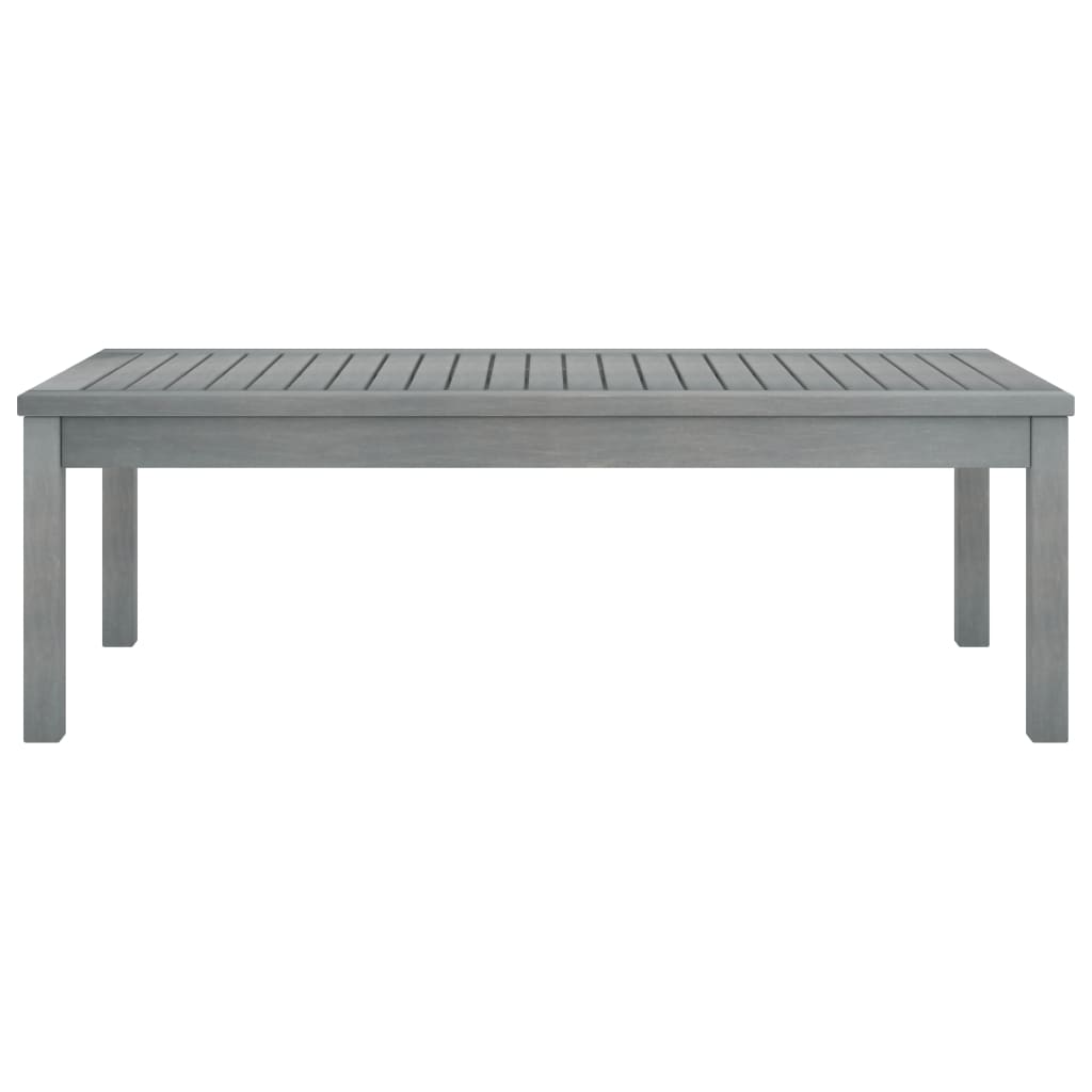 vidaXL Măsuță de cafea, gri, 100 x 50 x 33 cm, lemn masiv de acacia vidaXL Măsuță de cafea, gri, 100 x 50 x 33 cm, lemn masiv de acacia
