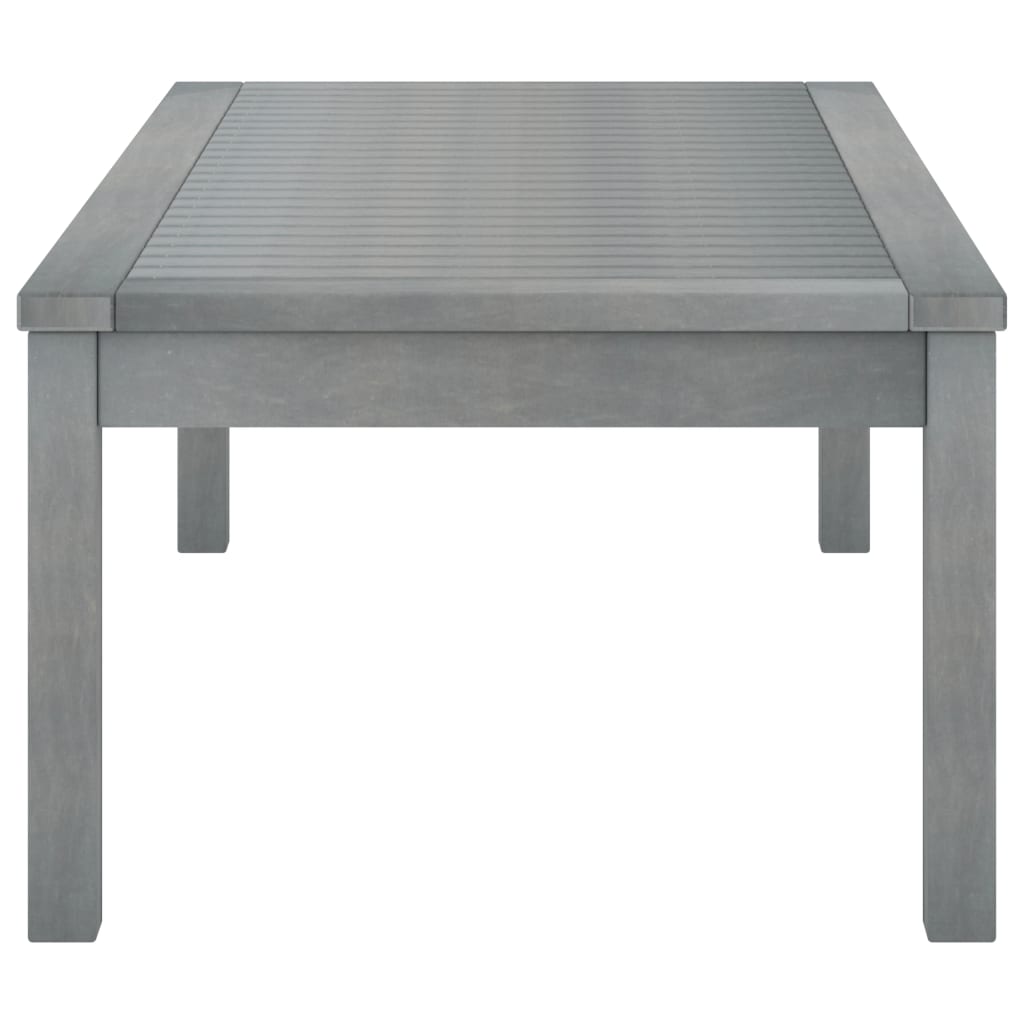 vidaXL Măsuță de cafea, gri, 100 x 50 x 33 cm, lemn masiv de acacia vidaXL Măsuță de cafea, gri, 100 x 50 x 33 cm, lemn masiv de acacia