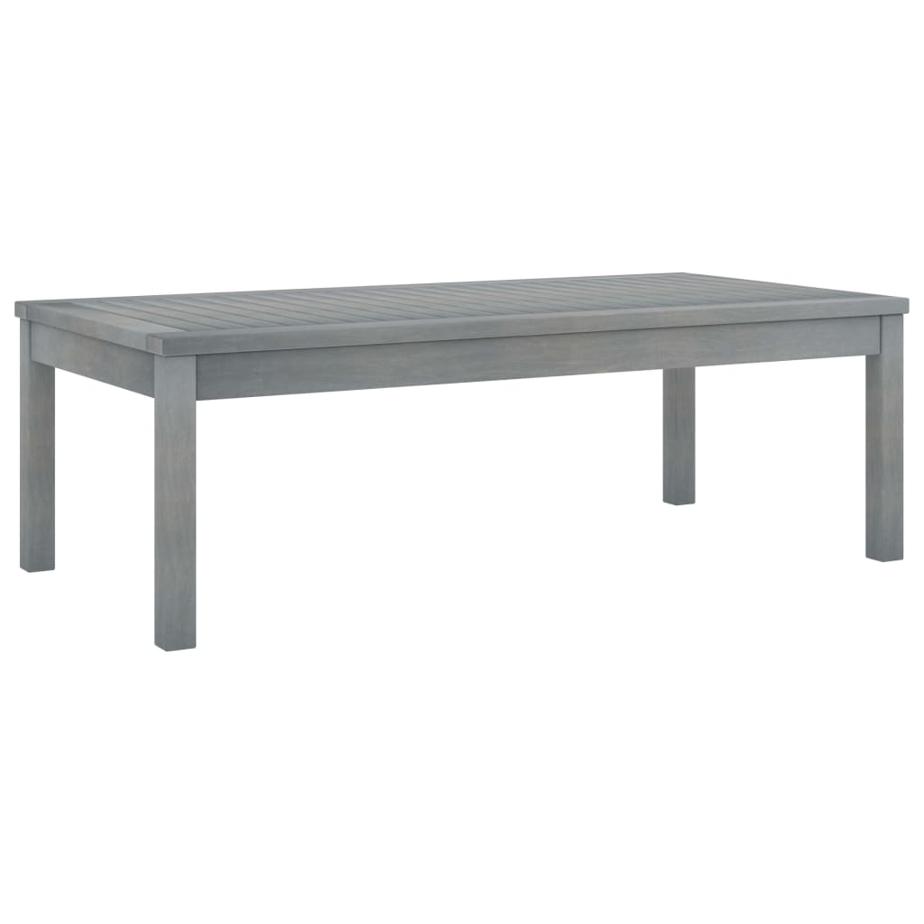 vidaXL Măsuță de cafea, gri, 100 x 50 x 33 cm, lemn masiv de acacia vidaXL Măsuță de cafea, gri, 100 x 50 x 33 cm, lemn masiv de acacia