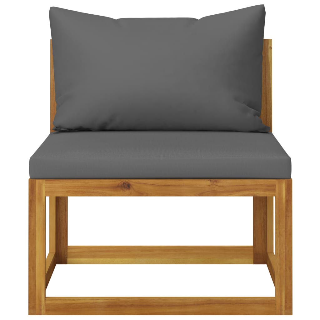 vidaXL Set mobilier de grădină cu perne, 3 piese, lemn masiv de acacia vidaXL Set mobilier de grădină cu perne, 3 piese, lemn masiv de acacia