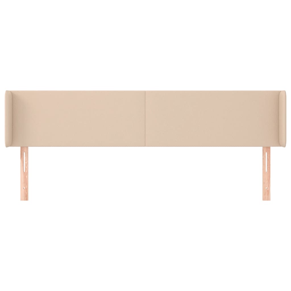 vidaXL Tăblie pat cu aripioare cappuccino 163x16x78/88 cm piele eco