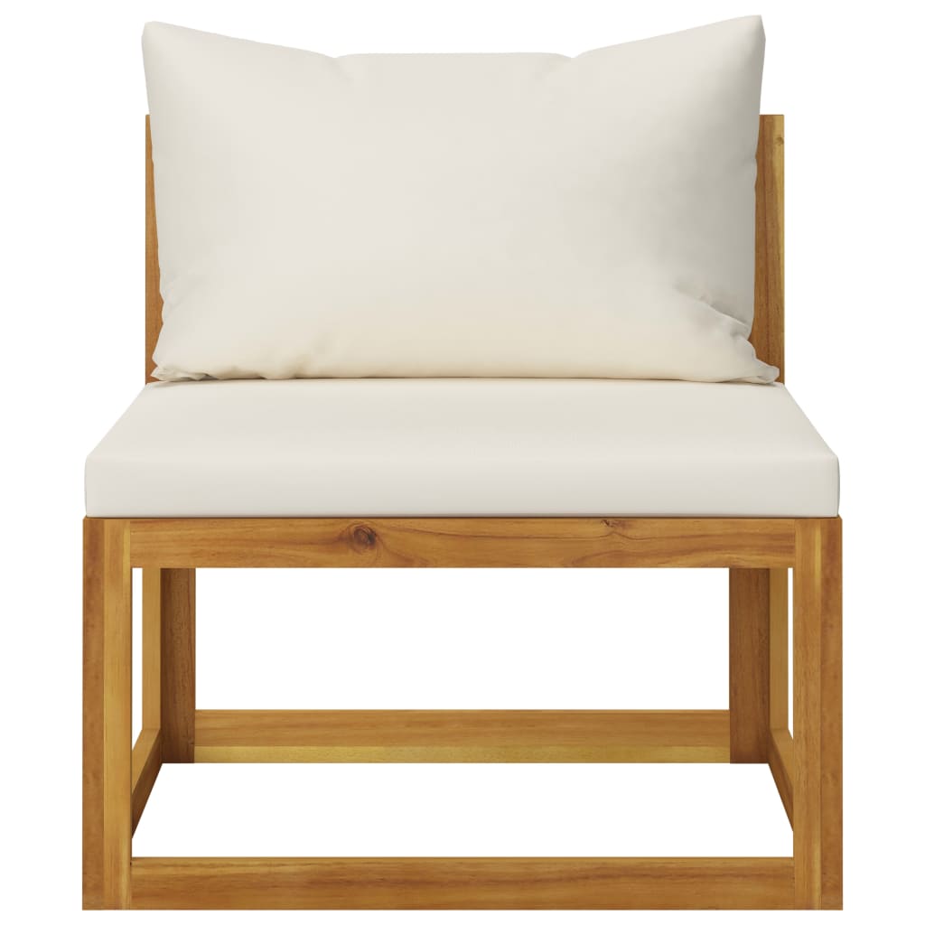 vidaXL Set canapea de grădină cu perne, 2 piese, lemn masiv de acacia vidaXL Set canapea de grădină cu perne, 2 piese, lemn masiv de acacia