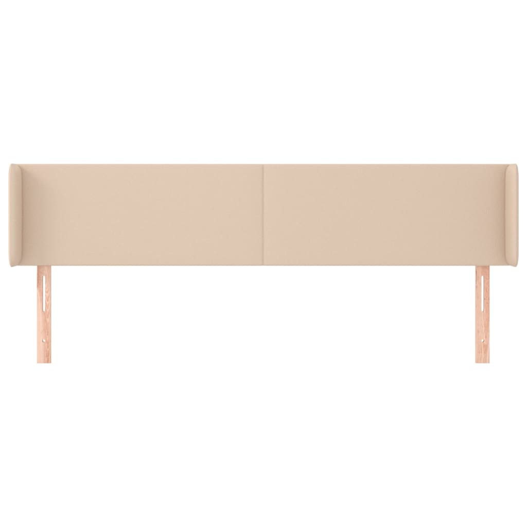 vidaXL Tăblie pat cu aripioare cappuccino 203x16x78/88 cm piele eco vidaXL Tăblie pat cu aripioare cappuccino 203x16x78/88 cm piele eco