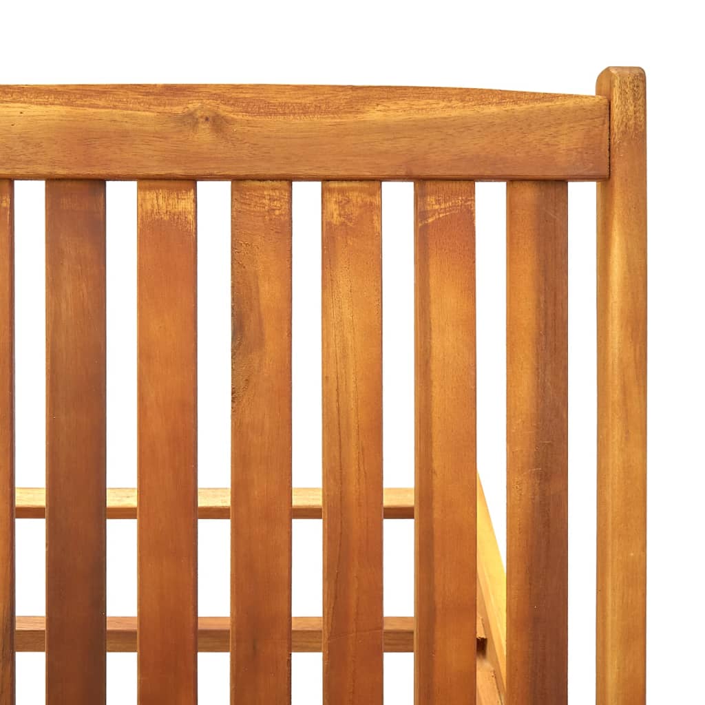 vidaXL Șezlong, 2 persoane, lemn masiv de acacia
