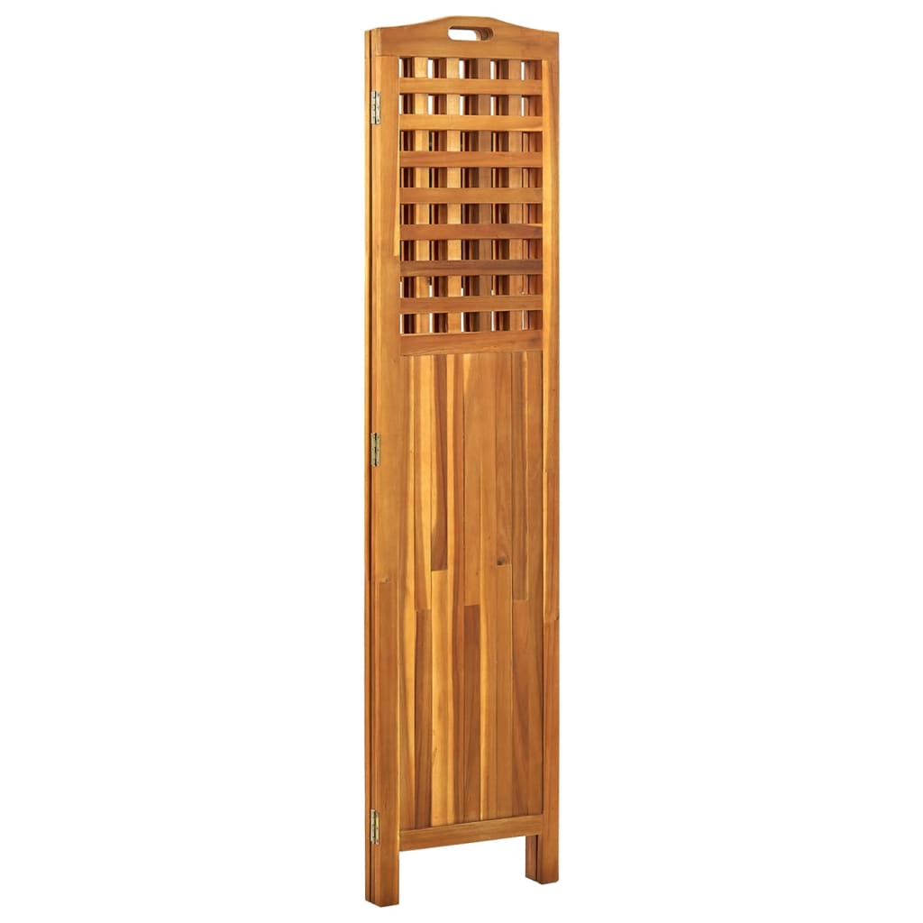vidaXL Paravan de cameră cu 3 panouri, 121x2x170 cm, lemn masiv acacia vidaXL Paravan de cameră cu 3 panouri, 121x2x170 cm, lemn masiv acacia