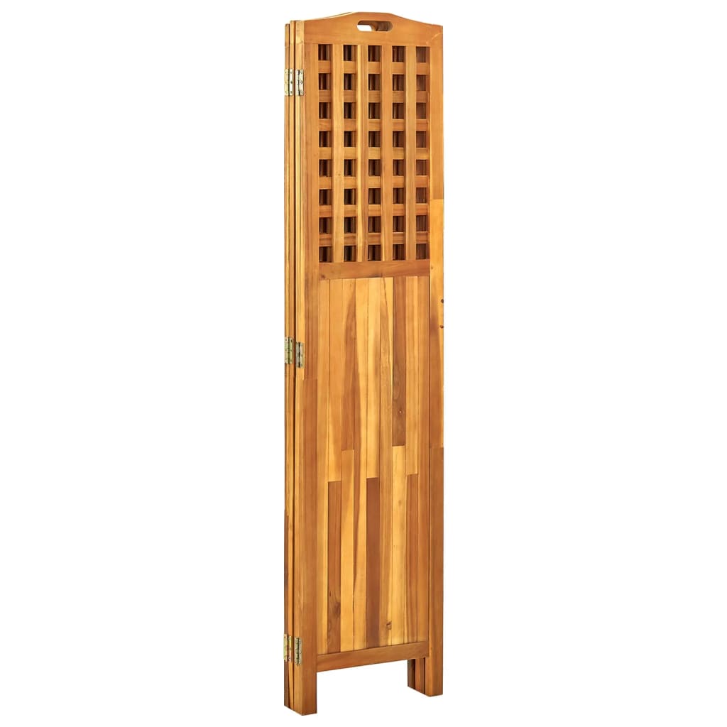 vidaXL Paravan de cameră cu 4 panouri, 161x2x170 cm, lemn masiv acacia vidaXL Paravan de cameră cu 4 panouri, 161x2x170 cm, lemn masiv acacia