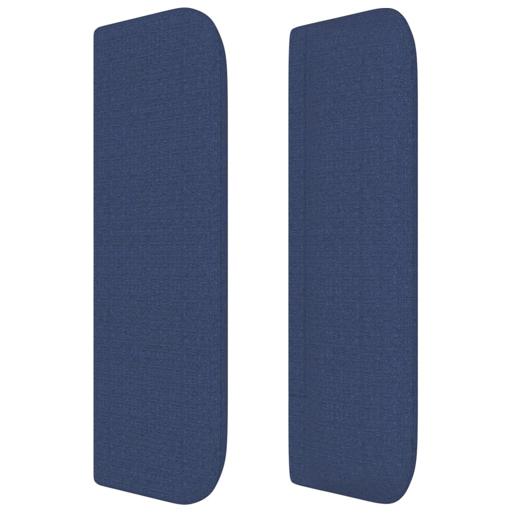 vidaXL Tăblie de pat cu aripioare albastru 103x16x78/88 cm textil vidaXL Tăblie de pat cu aripioare albastru 103x16x78/88 cm textil