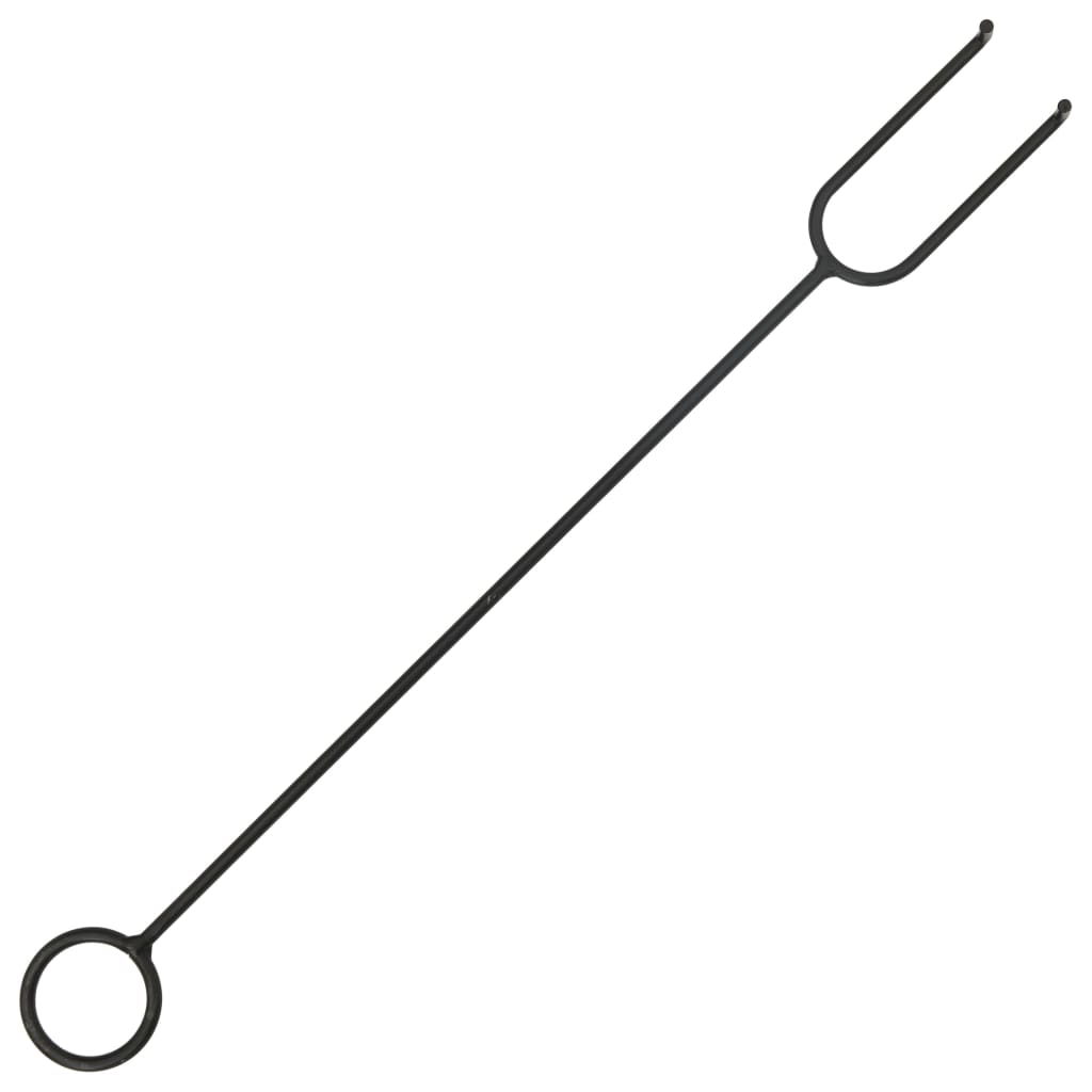 vidaXL Vatră de foc cu vătrai, 62 cm, oțel, XXL vidaXL Vatră de foc cu vătrai, 62 cm, oțel, XXL