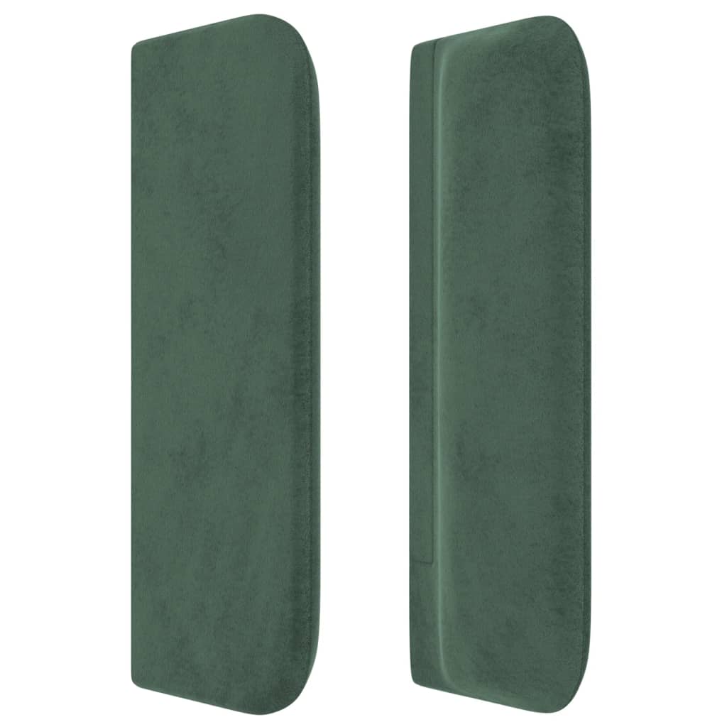 vidaXL Tăblie pat cu aripioare verde închis 93x16x78/88 cm catifea vidaXL Tăblie pat cu aripioare verde închis 93x16x78/88 cm catifea