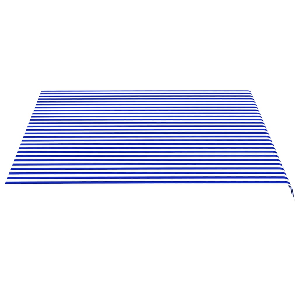 vidaXL Pânză de rezervă copertină, albastru și alb, 4x3,5 m vidaXL Pânză de rezervă copertină, albastru și alb, 4x3,5 m