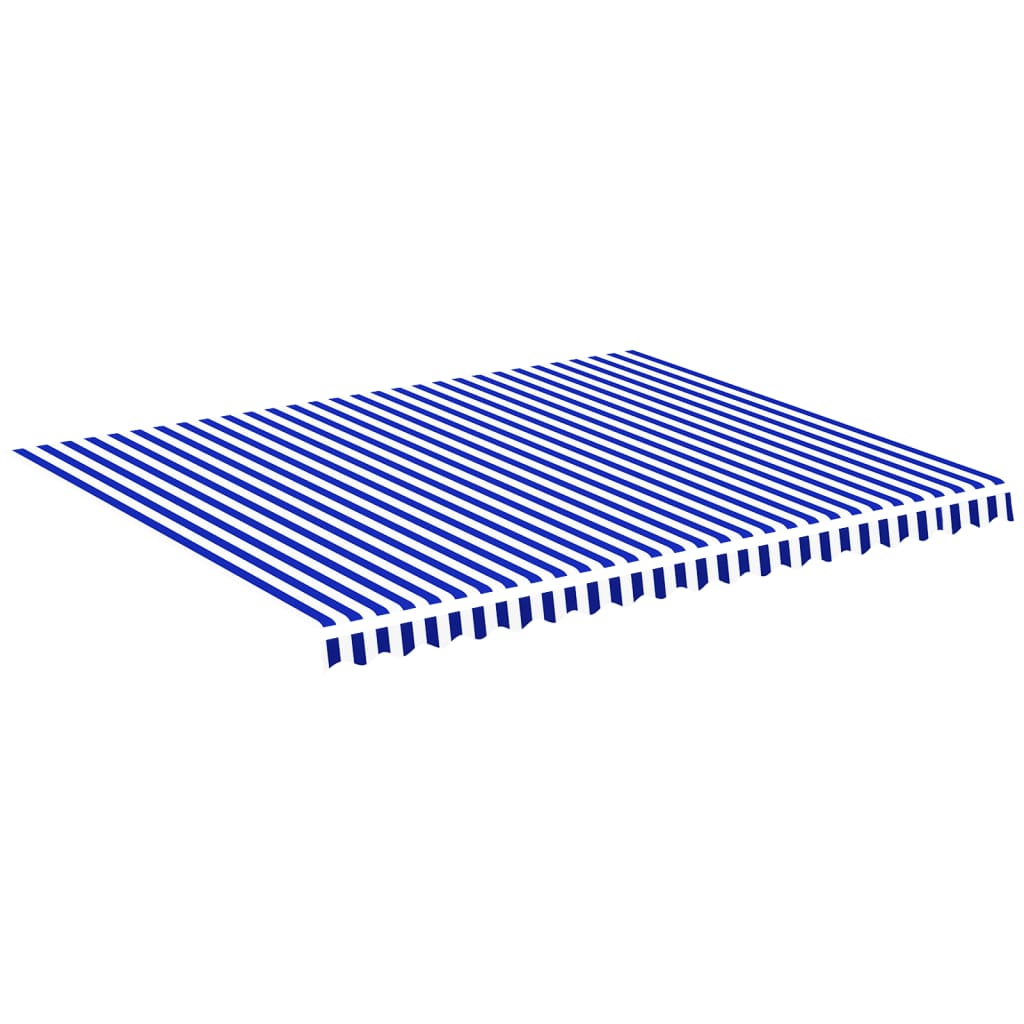 vidaXL Pânză de rezervă copertină, albastru și alb, 4,5x3,5 m vidaXL Pânză de rezervă copertină, albastru și alb, 4,5x3,5 m
