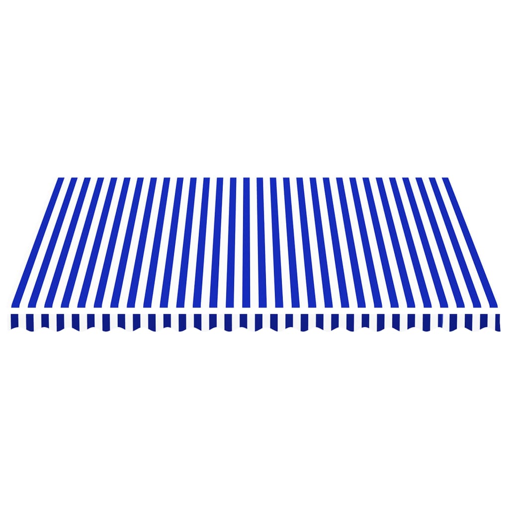 vidaXL Pânză de rezervă copertină, albastru și alb, 4,5x3,5 m vidaXL Pânză de rezervă copertină, albastru și alb, 4,5x3,5 m