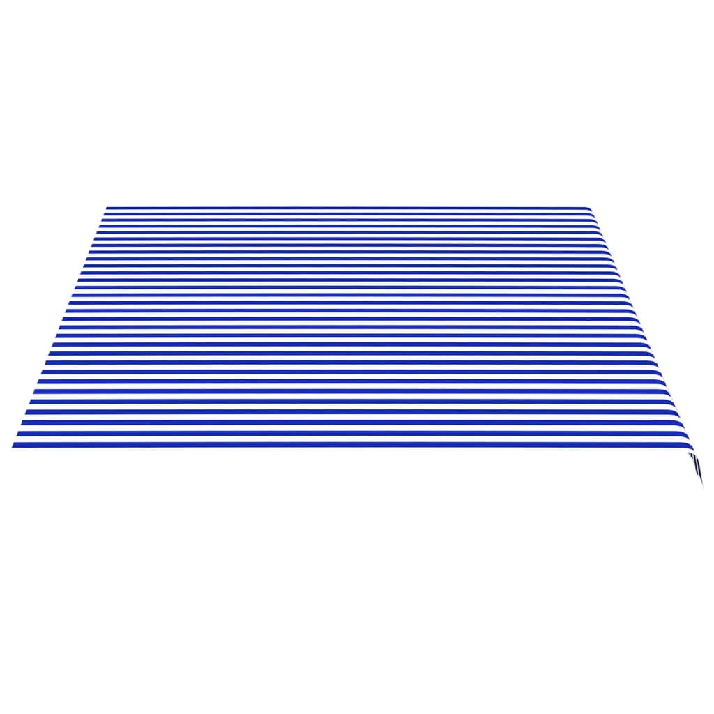 vidaXL Pânză de rezervă copertină, albastru și alb, 4,5x3,5 m vidaXL Pânză de rezervă copertină, albastru și alb, 4,5x3,5 m
