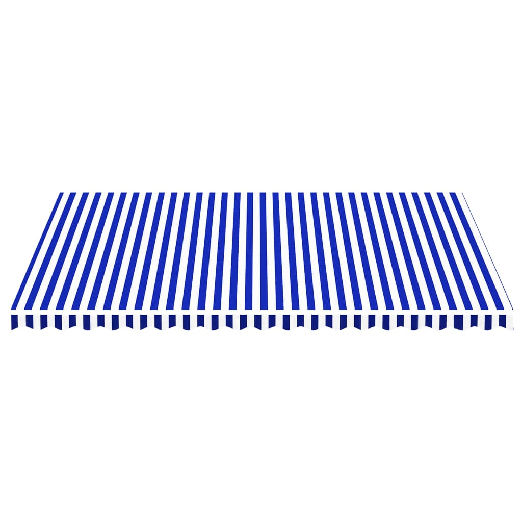 vidaXL Pânză de rezervă copertină, albastru și alb, 5x3,5 m vidaXL Pânză de rezervă copertină, albastru și alb, 5x3,5 m