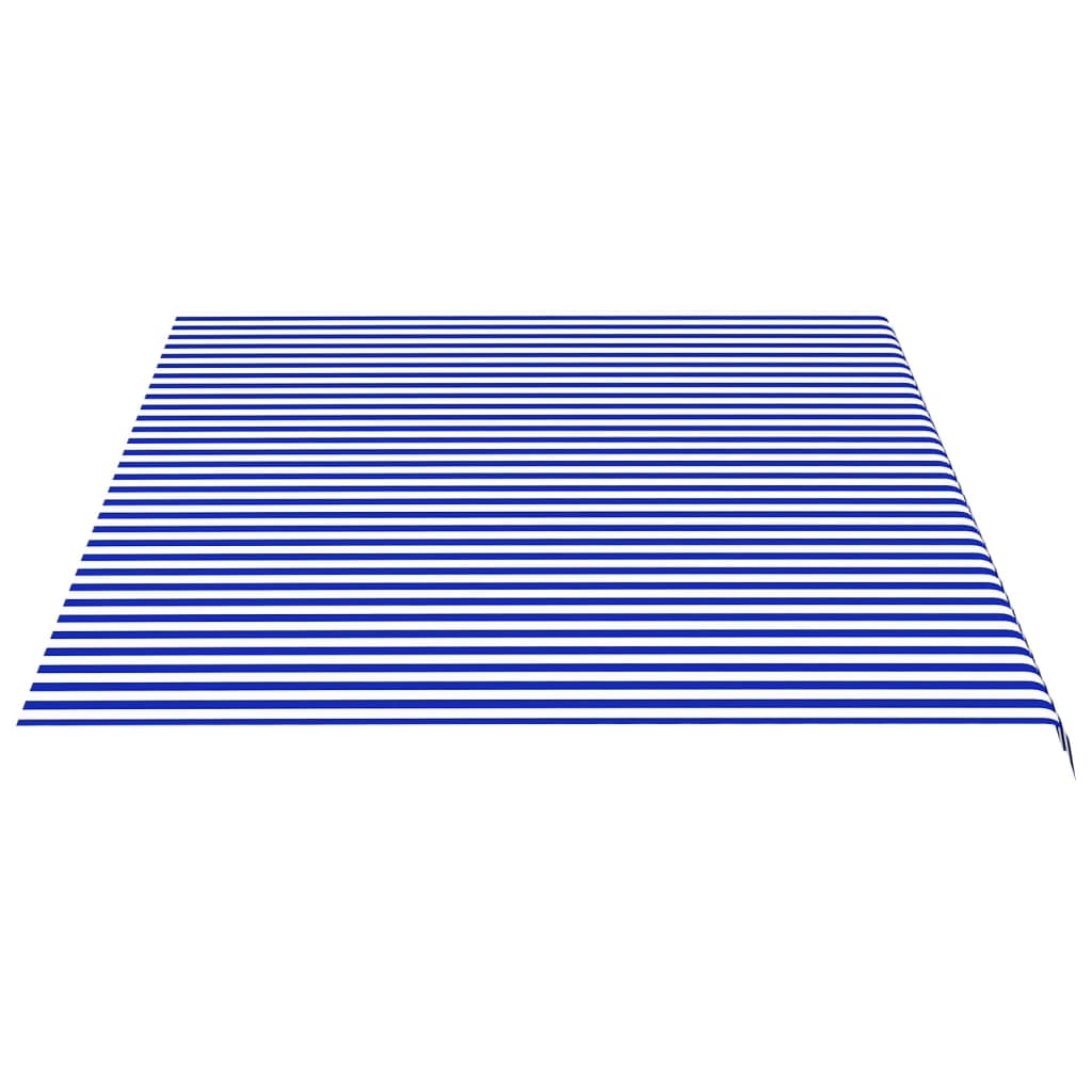 vidaXL Pânză de rezervă copertină, albastru și alb, 5x3,5 m vidaXL Pânză de rezervă copertină, albastru și alb, 5x3,5 m