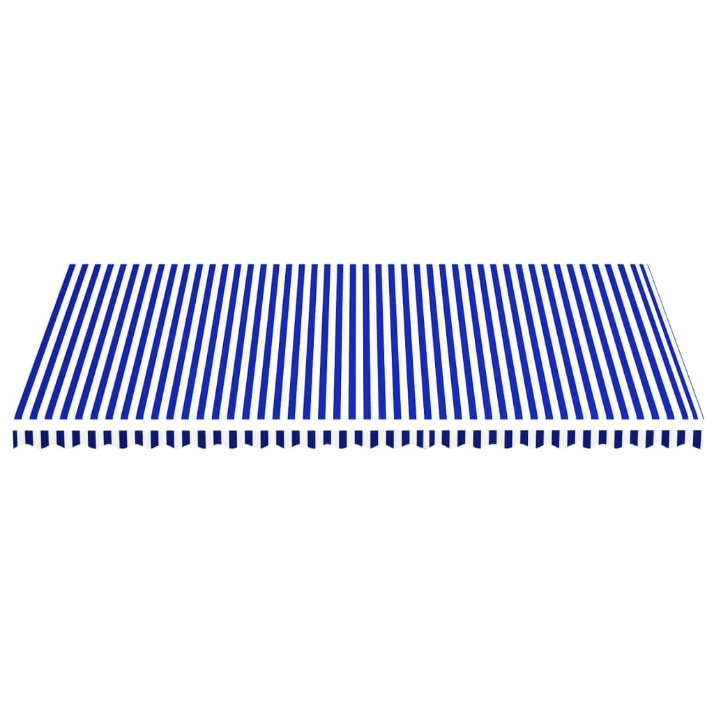 vidaXL Pânză de rezervă copertină, albastru și alb, 6x3,5 m vidaXL Pânză de rezervă copertină, albastru și alb, 6x3,5 m