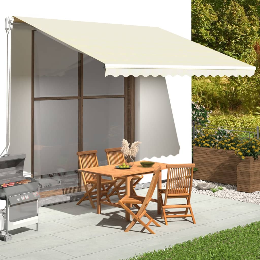 vidaXL Pânză de rezervă copertină, crem, 4x3,5 m vidaXL Pânză de rezervă copertină, crem, 4x3,5 m