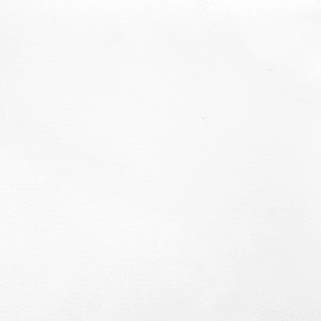 vidaXL Tăblie de pat cu aripioare, alb, 93x16x118/128 cm, piele eco vidaXL Tăblie de pat cu aripioare, alb, 93x16x118/128 cm, piele eco