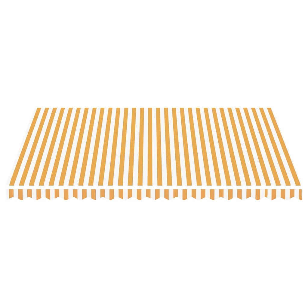 vidaXL Pânză de rezervă copertină, galben și alb, 4,5x3,5 m vidaXL Pânză de rezervă copertină, galben și alb, 4,5x3,5 m