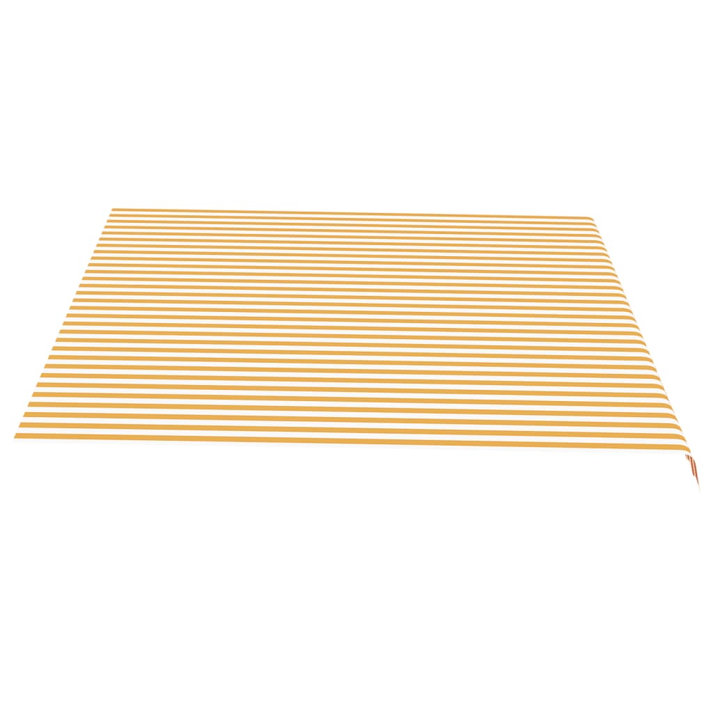 vidaXL Pânză de rezervă copertină, galben și alb, 4,5x3,5 m vidaXL Pânză de rezervă copertină, galben și alb, 4,5x3,5 m