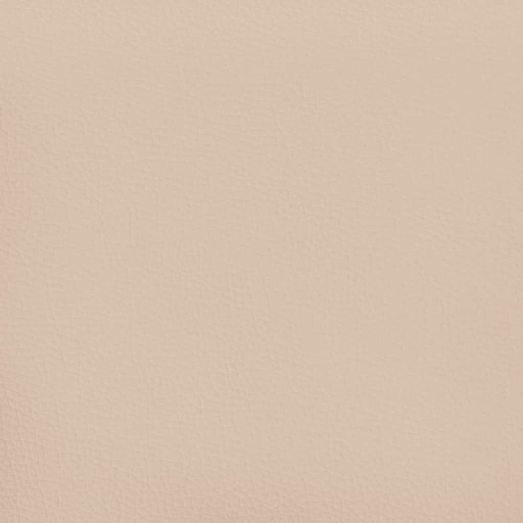 vidaXL Tăblie pat cu aripioare, cappuccino,183x16x118/128 cm piele eco vidaXL Tăblie pat cu aripioare, cappuccino,183x16x118/128 cm piele eco