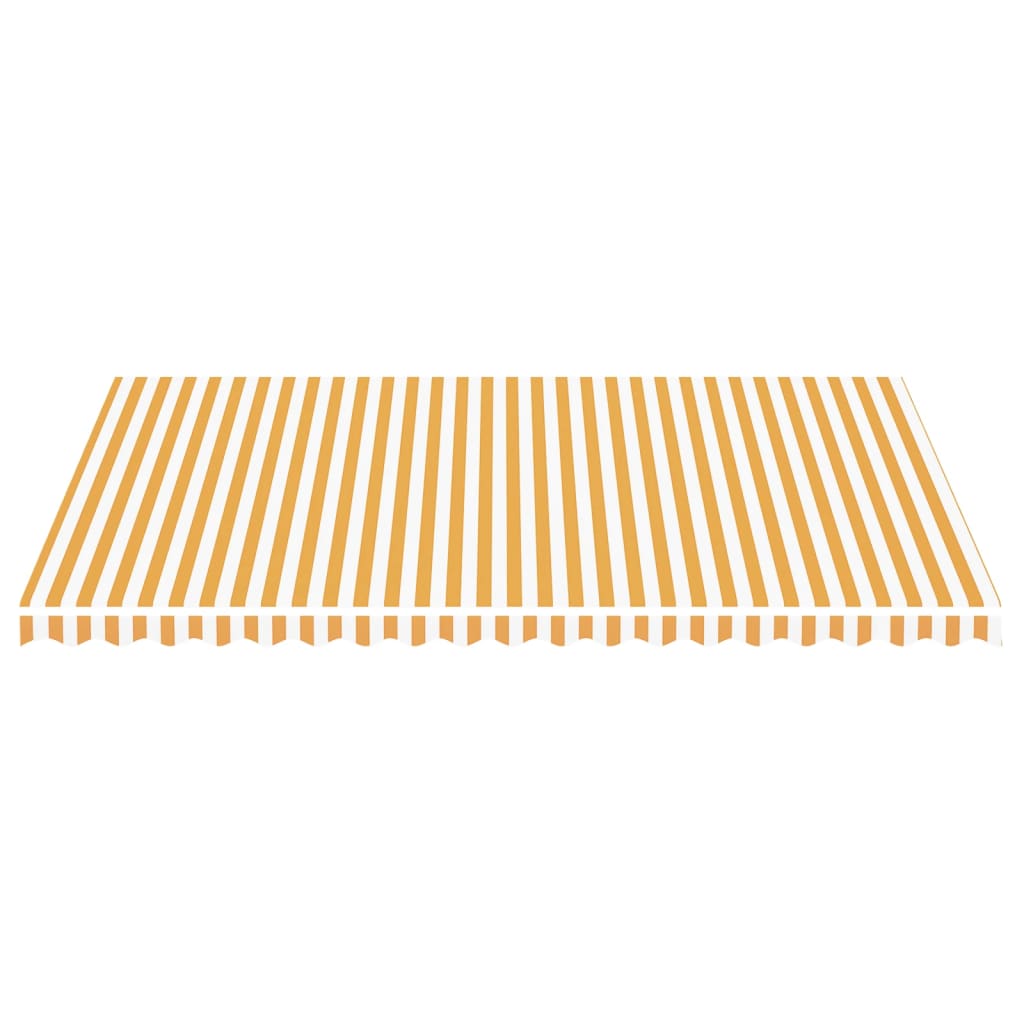 vidaXL Pânză de rezervă copertină, galben și alb, 5x3,5 m vidaXL Pânză de rezervă copertină, galben și alb, 5x3,5 m