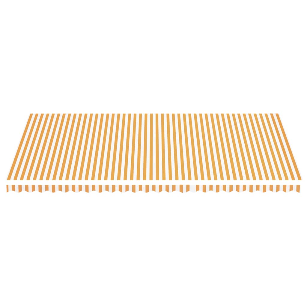 vidaXL Pânză de rezervă copertină, galben și alb, 6x3,5 m vidaXL Pânză de rezervă copertină, galben și alb, 6x3,5 m