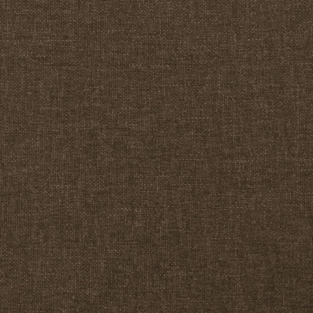 vidaXL Tăblie de pat cu aripioare maro închis 147x16x118/128 cm textil