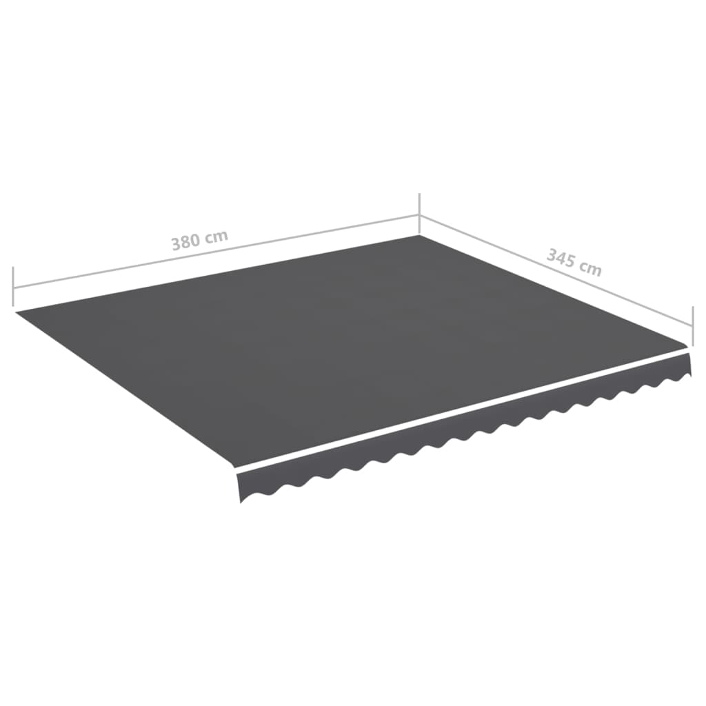vidaXL Pânză de rezervă copertină, antracit, 4x3,5 m vidaXL Pânză de rezervă copertină, antracit, 4x3,5 m