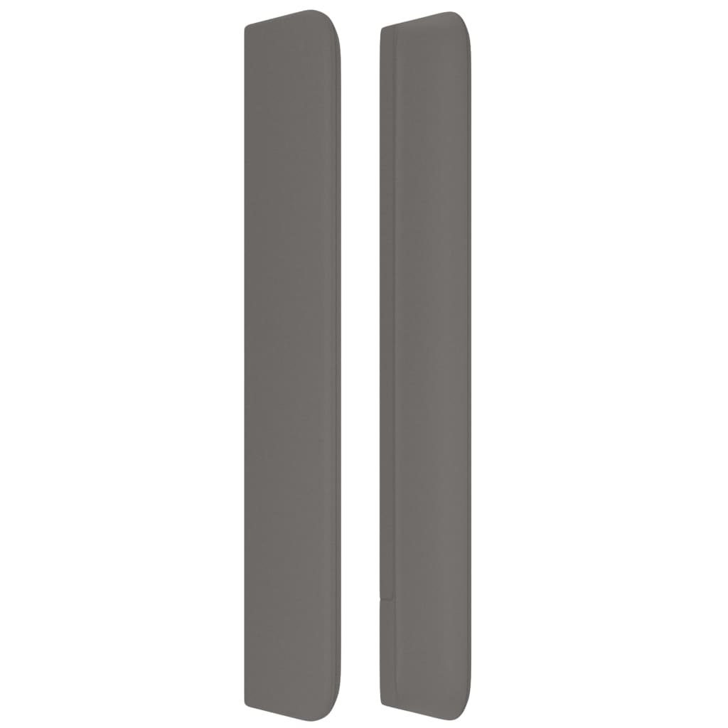 vidaXL Tăblie de pat cu aripioare, gri , 83x16x118/128 cm, piele eco