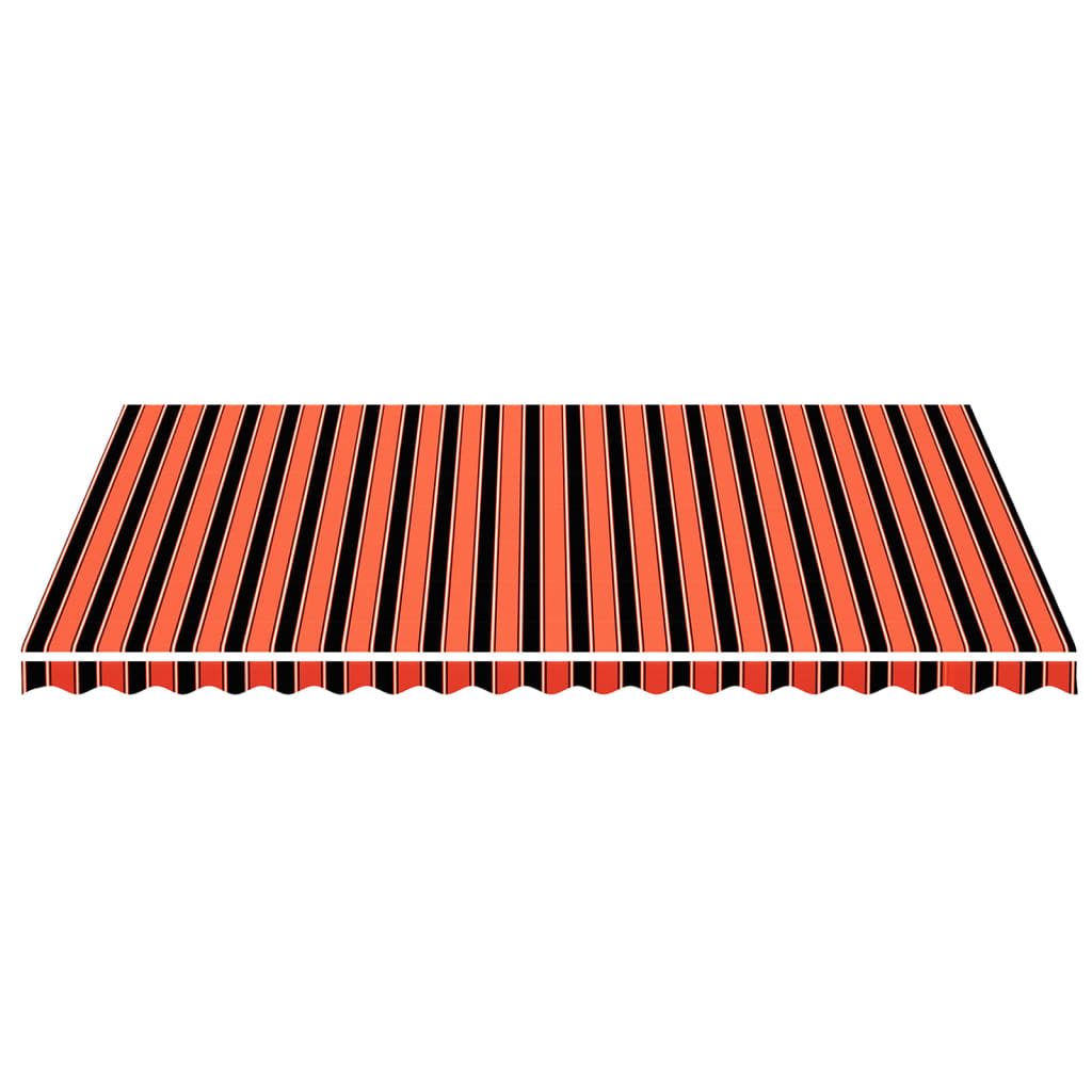 vidaXL Pânză de rezervă copertină, portocaliu și maro, 5x3,5 m