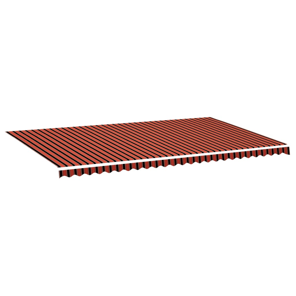 vidaXL Pânză de rezervă copertină, portocaliu și maro, 6x3,5 m vidaXL Pânză de rezervă copertină, portocaliu și maro, 6x3,5 m