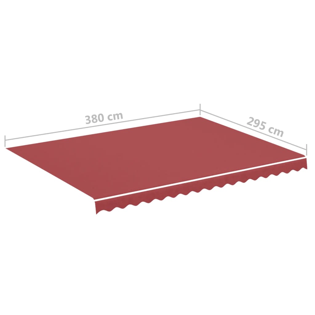 vidaXL Pânză de rezervă pentru copertină, roșu vișiniu, 4x3 m vidaXL Pânză de rezervă pentru copertină, roșu vișiniu, 4x3 m