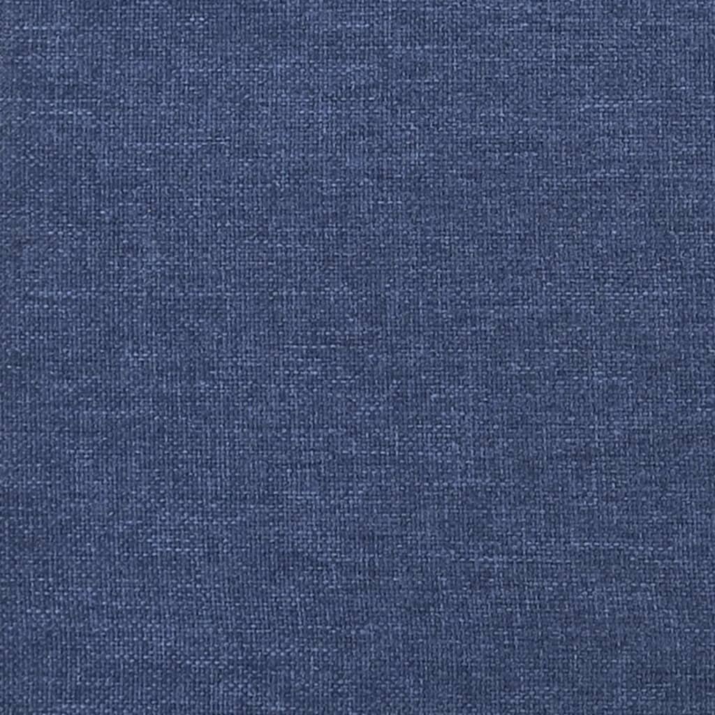 vidaXL Tăblie de pat cu aripioare, albastru, 93x16x118/128 cm, textil