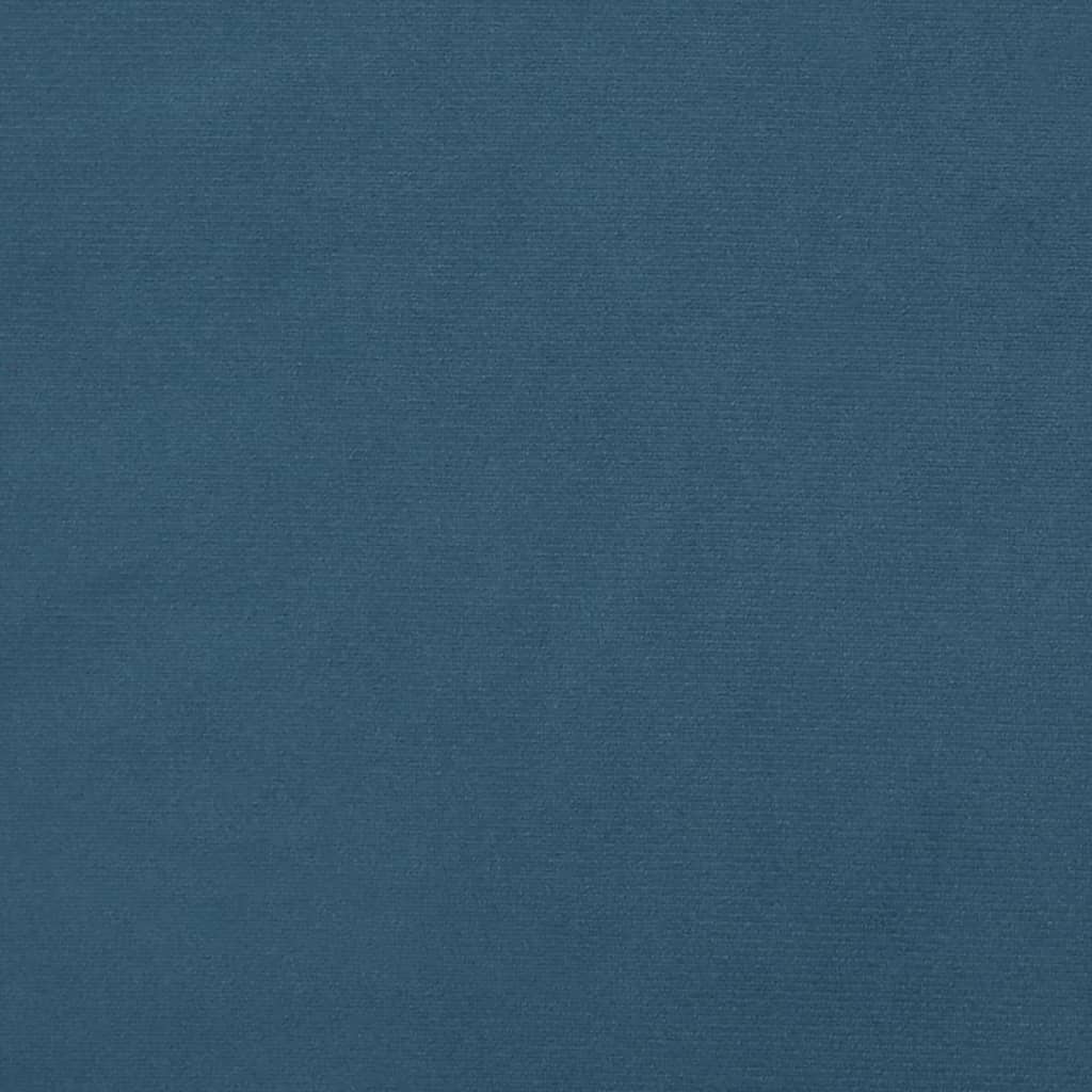 vidaXL Tăblie pat cu urechi albastru închis 103x16x118/128 cm catifea vidaXL Tăblie pat cu urechi albastru închis 103x16x118/128 cm catifea