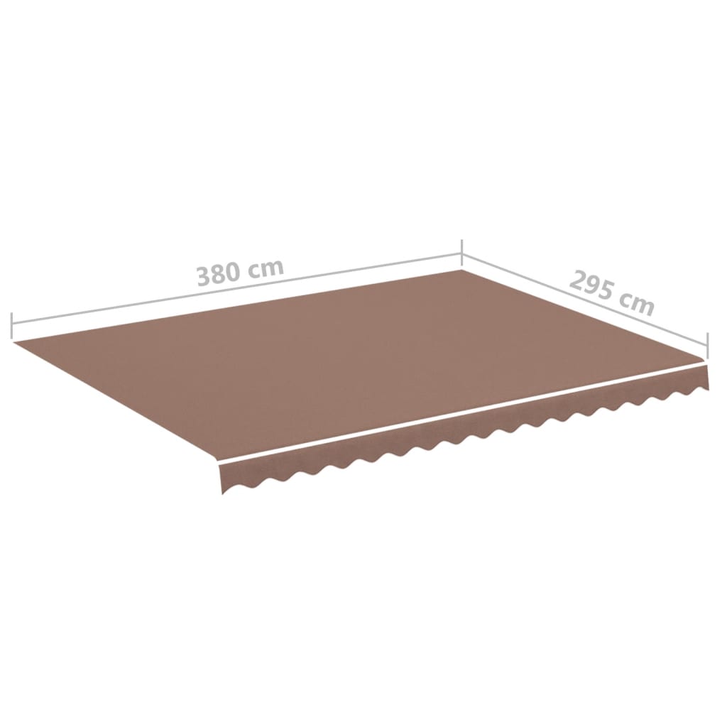 vidaXL Pânză de rezervă pentru copertină, maro, 4x3 m vidaXL Pânză de rezervă pentru copertină, maro, 4x3 m