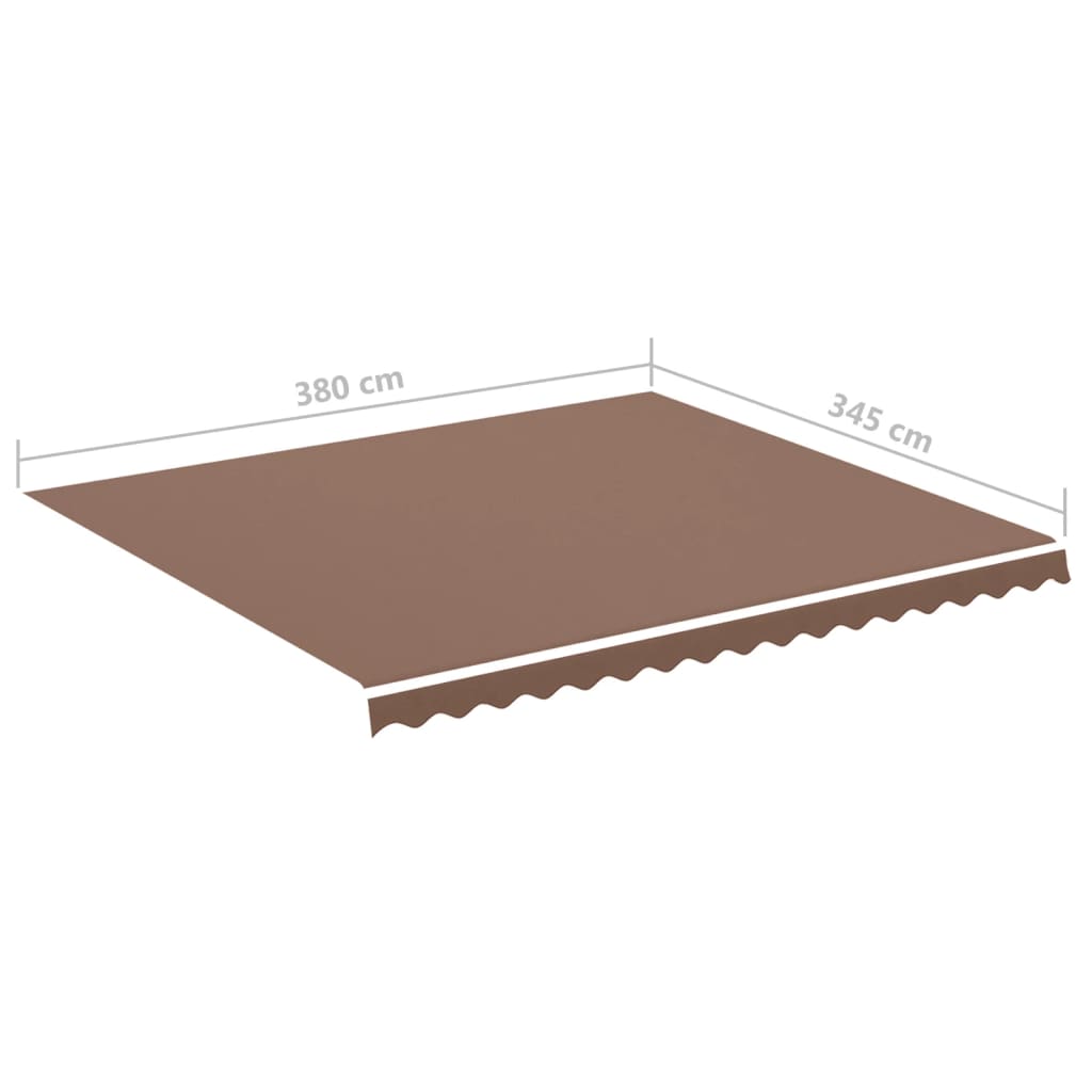 vidaXL Pânză de rezervă copertină, maro, 4x3,5 m vidaXL Pânză de rezervă copertină, maro, 4x3,5 m