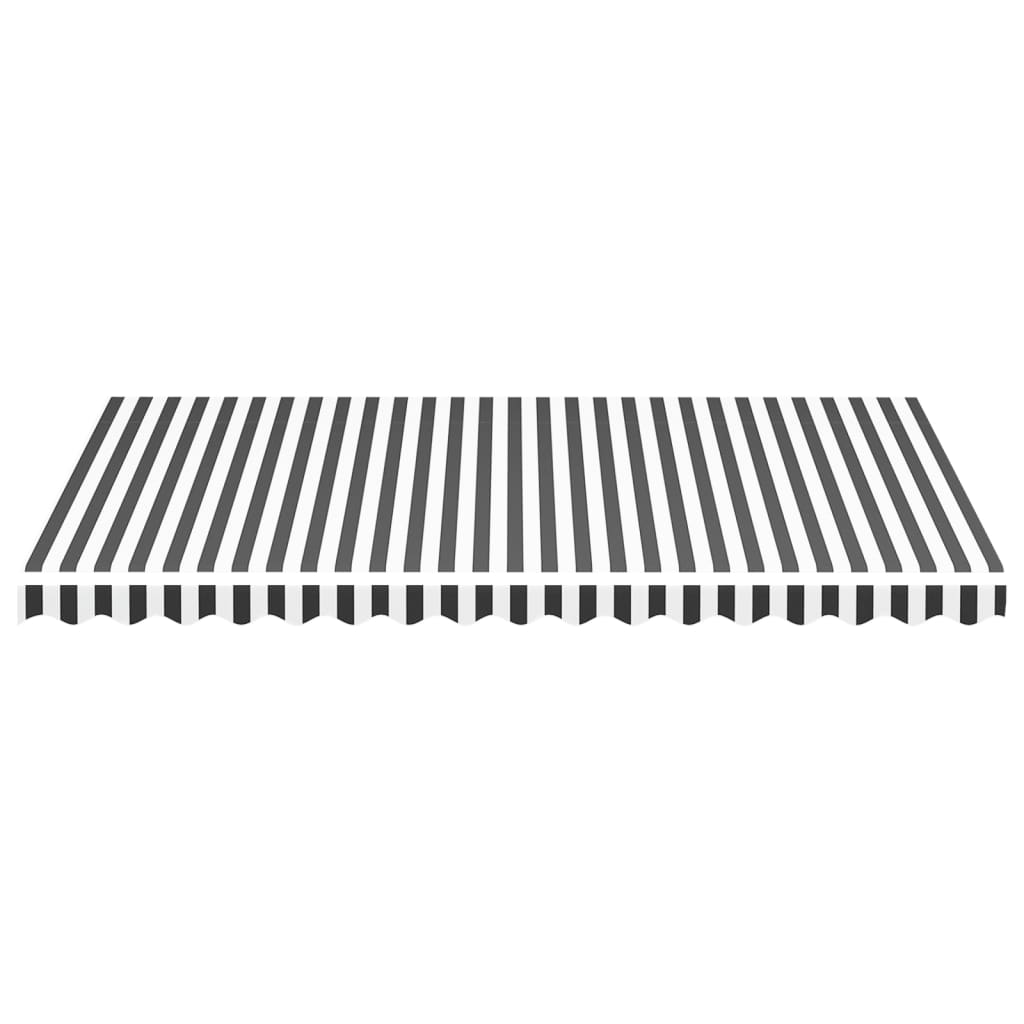 vidaXL Pânză de rezervă copertină, antracit și alb, 4x3 m vidaXL Pânză de rezervă copertină, antracit și alb, 4x3 m