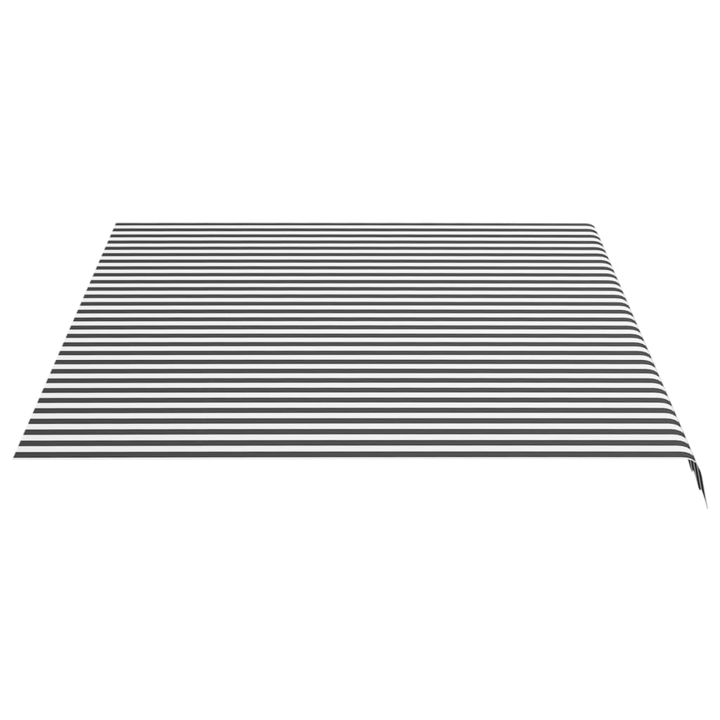 vidaXL Pânză de rezervă copertină, antracit și alb, 4x3 m vidaXL Pânză de rezervă copertină, antracit și alb, 4x3 m