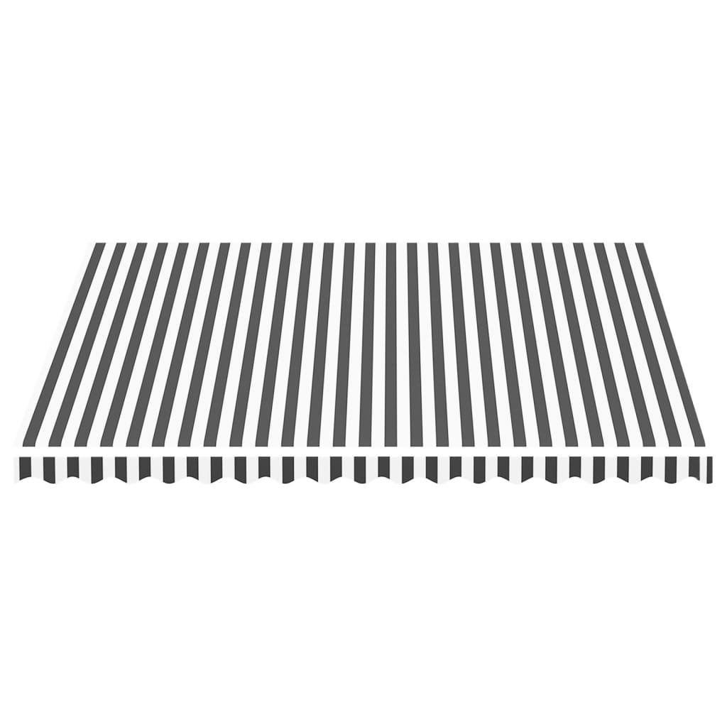 vidaXL Pânză de rezervă copertină, antracit și alb, 4x3,5 m vidaXL Pânză de rezervă copertină, antracit și alb, 4x3,5 m