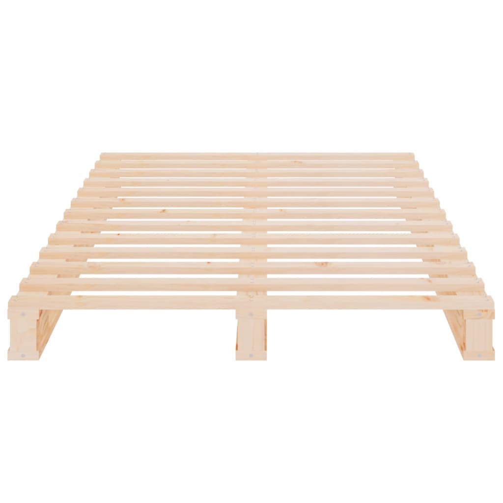 vidaXL Cadru de pat fără saltea, 75x190 cm, lemn masiv de pin