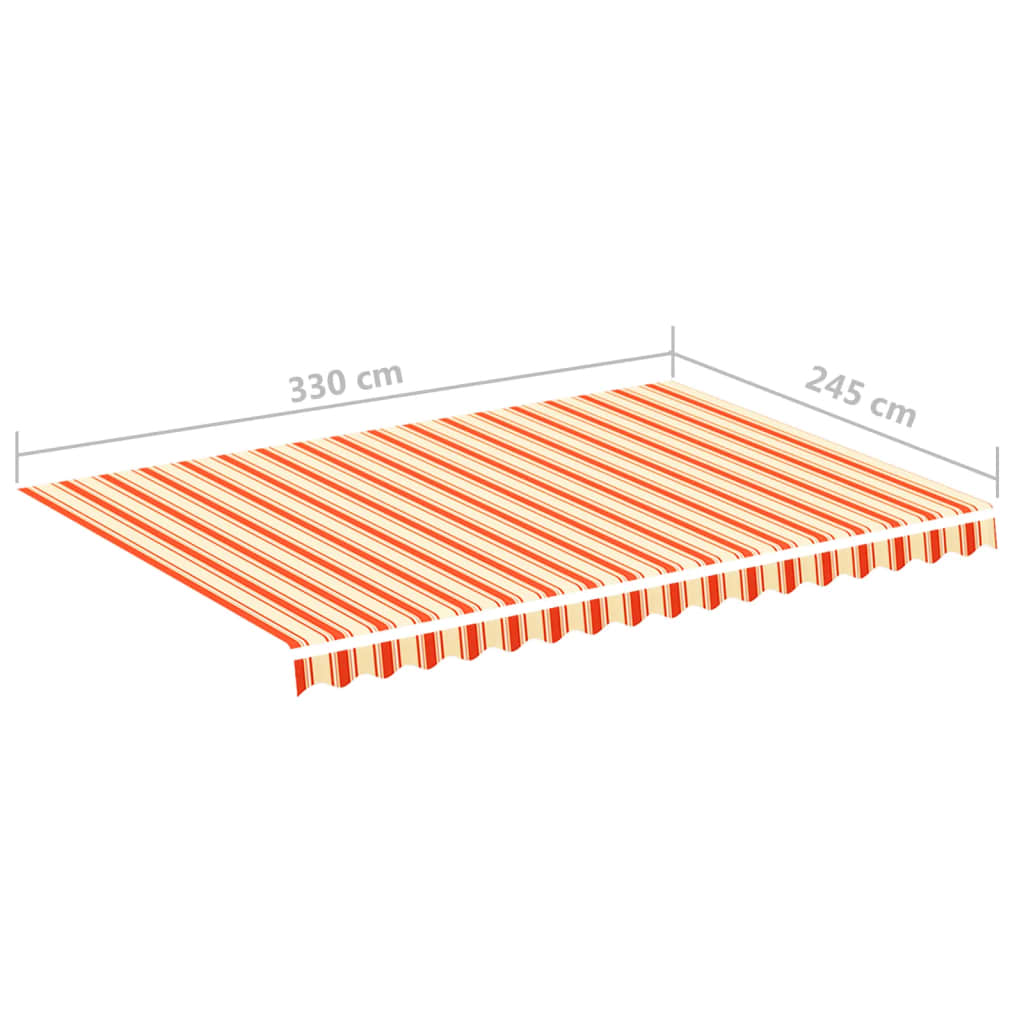 vidaXL Pânză de rezervă copertină, galben și portocaliu, 3,5x2,5 m vidaXL Pânză de rezervă copertină, galben și portocaliu, 3,5x2,5 m