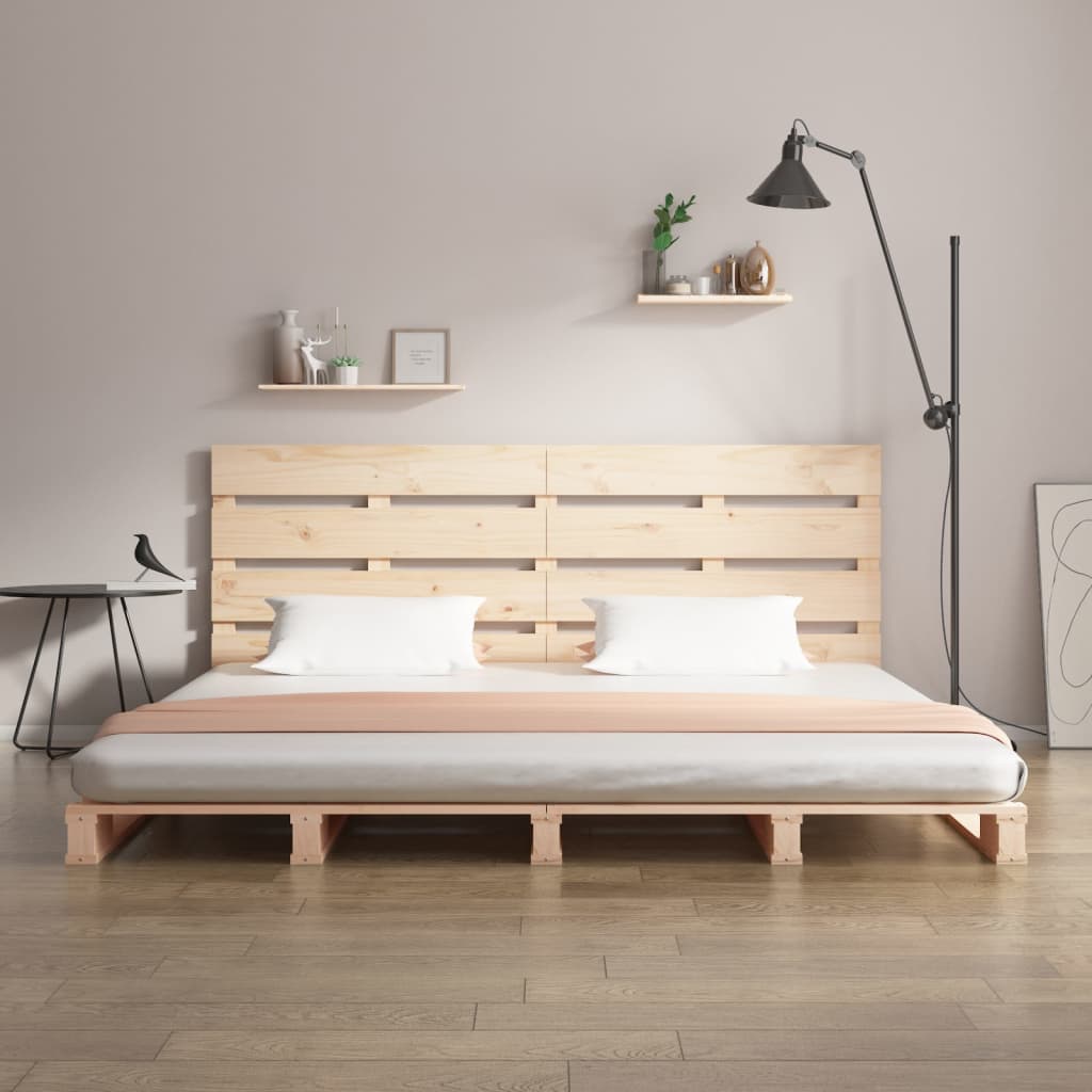 vidaXL Cadru de pat fără saltea, 135x190 cm, lemn masiv de pin