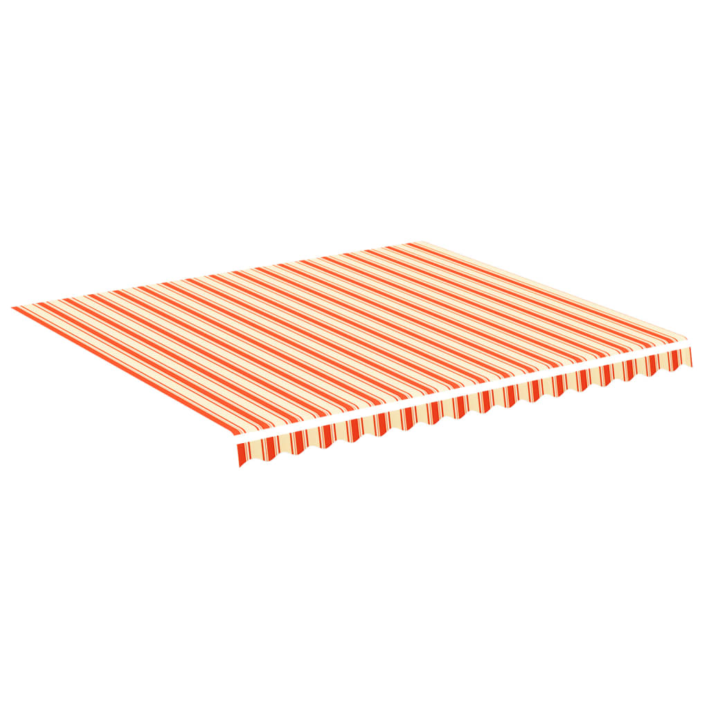 vidaXL Pânză de rezervă copertină, galben și portocaliu, 4x3,5 m vidaXL Pânză de rezervă copertină, galben și portocaliu, 4x3,5 m