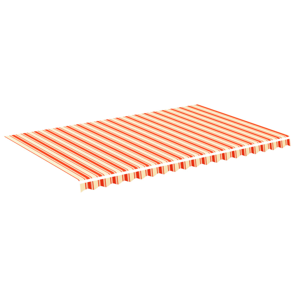vidaXL Pânză de rezervă copertină, galben și portocaliu, 5x3 m vidaXL Pânză de rezervă copertină, galben și portocaliu, 5x3 m