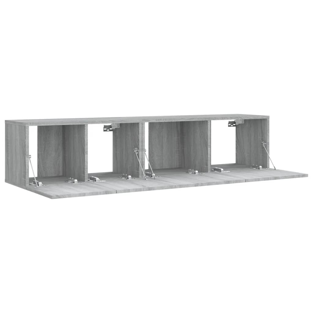 vidaXL Set dulapuri TV, 2 piese, gri sonoma, lemn prelucrat vidaXL Set dulapuri TV, 2 piese, gri sonoma, lemn prelucrat
