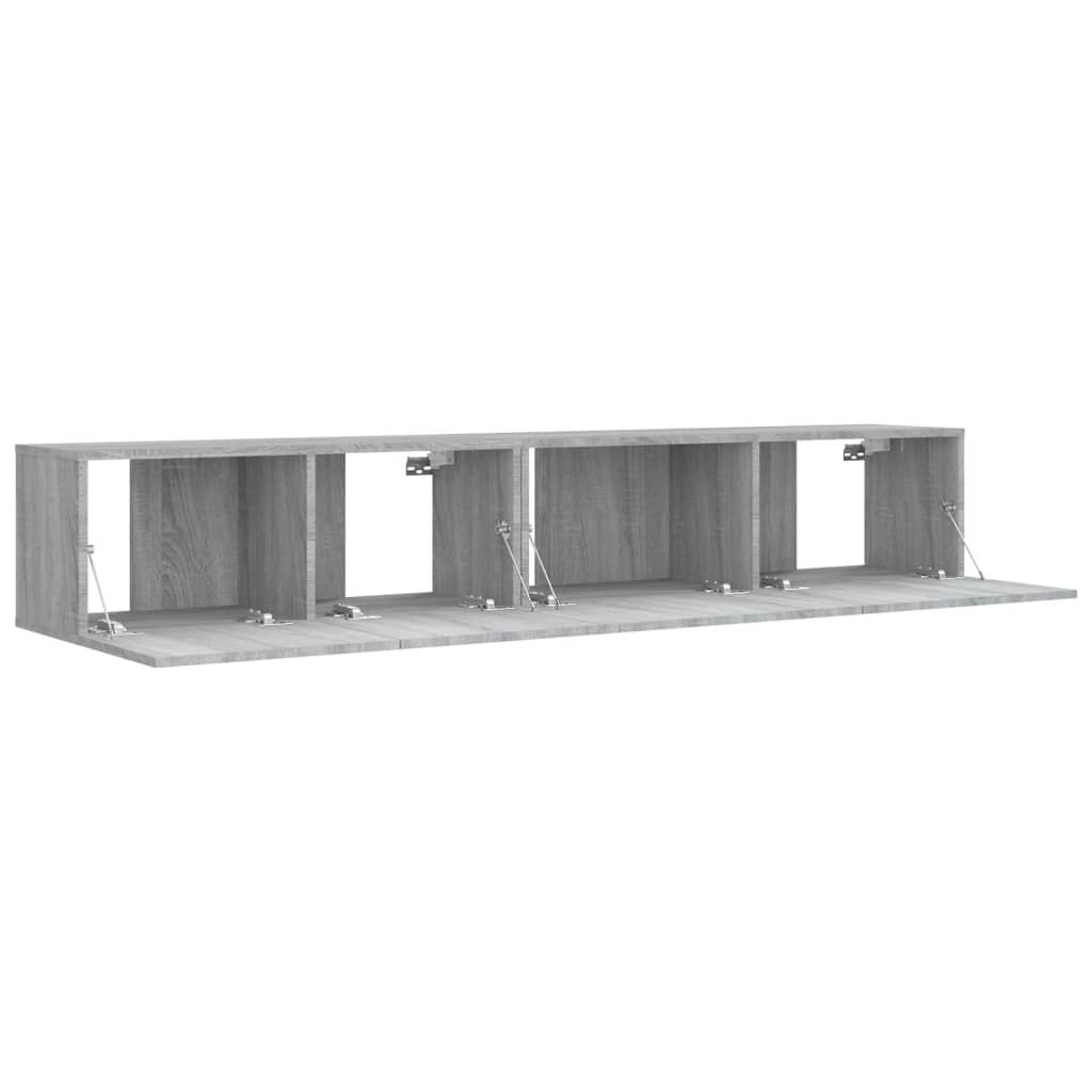 vidaXL Set dulapuri TV, 2 piese, gri sonoma, lemn prelucrat vidaXL Set dulapuri TV, 2 piese, gri sonoma, lemn prelucrat